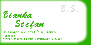 bianka stefan business card